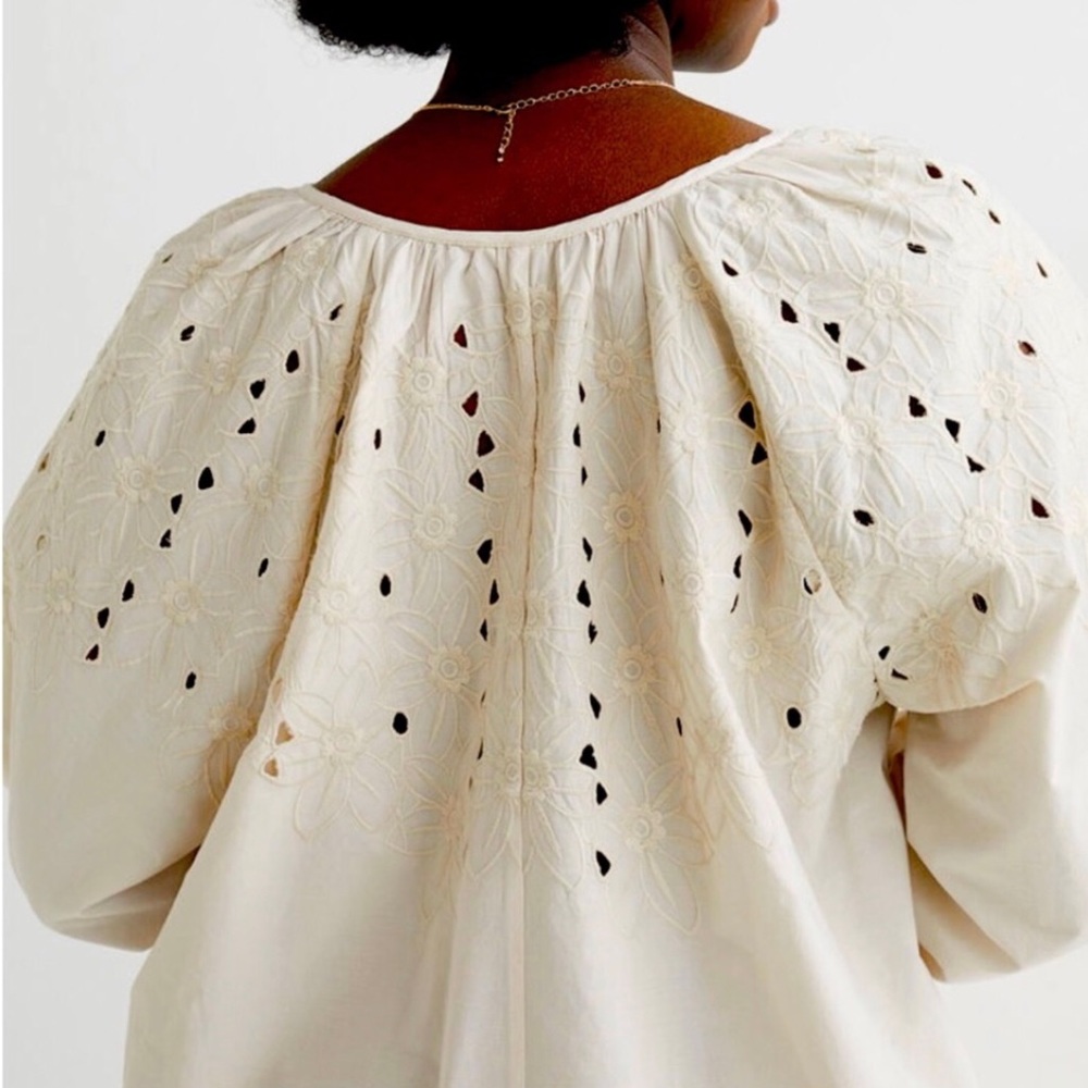 H&M Eyelet embroidery midi dress - Picture 3 of 5
